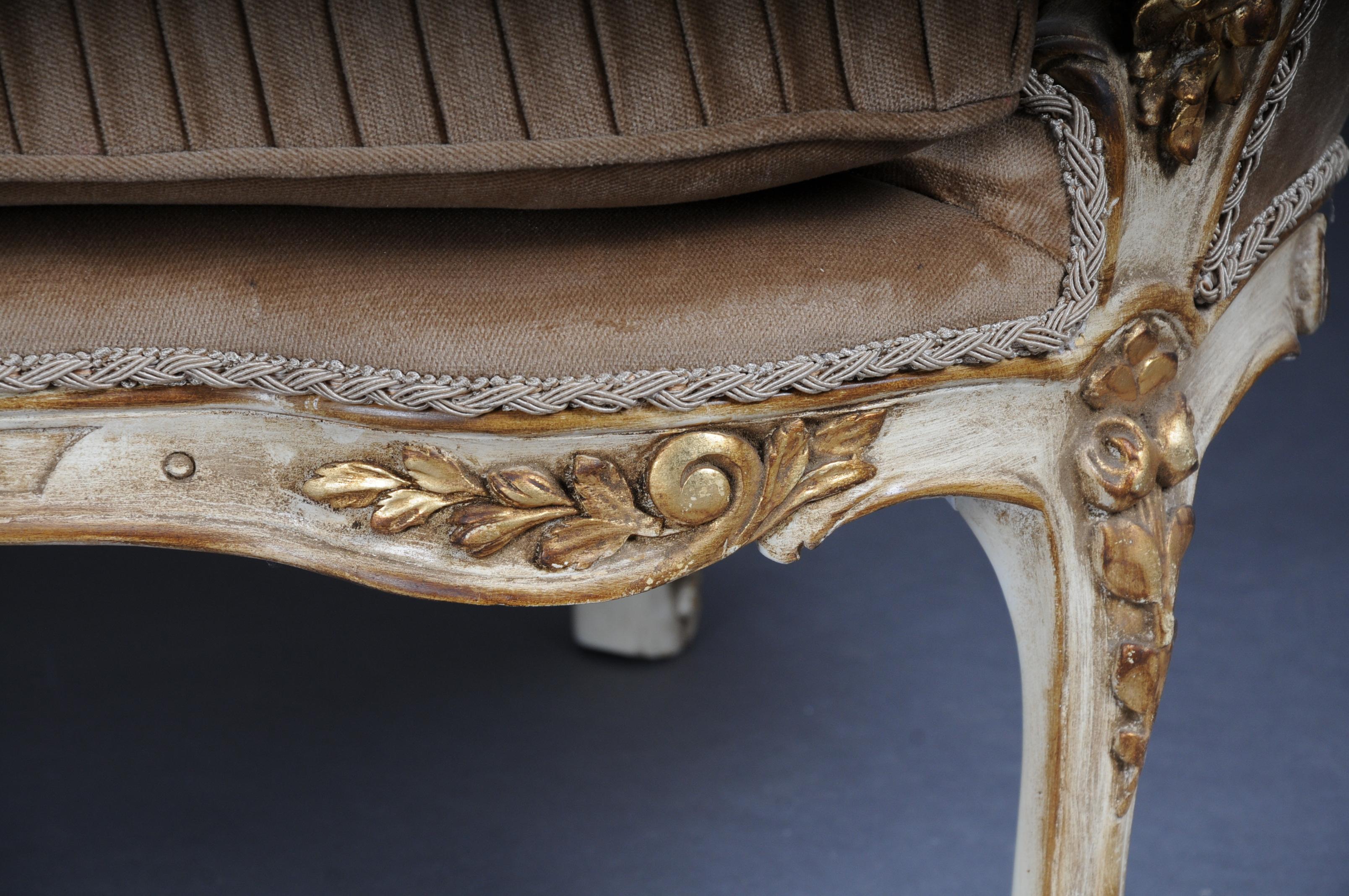 Elegant Sofa, Couch, Canapé in Rococo or Louis XV Style For Sale 6