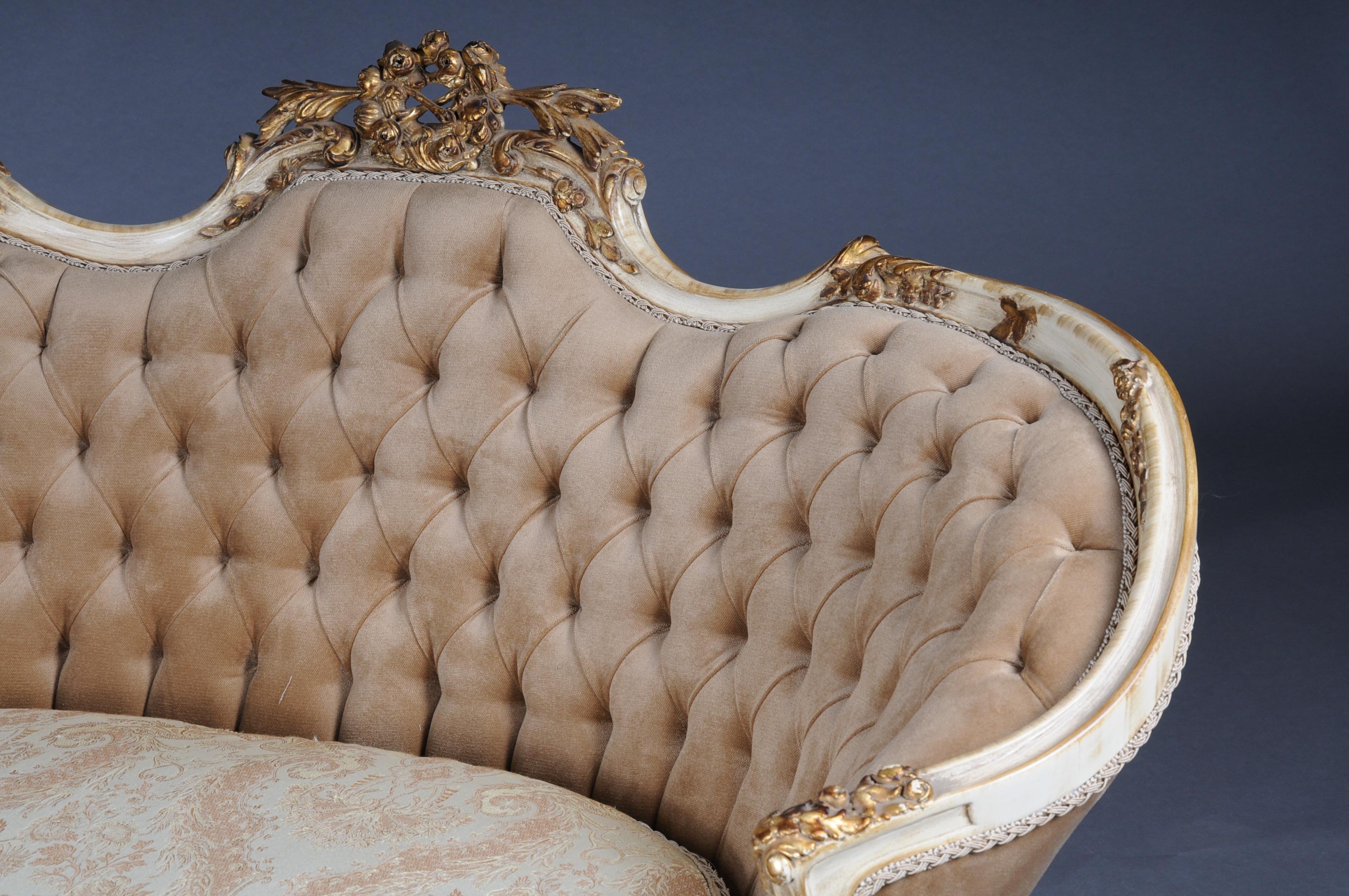 Elegant Sofa, Couch, Canapé in Rococo or Louis XV Style In Good Condition For Sale In Berlin, DE