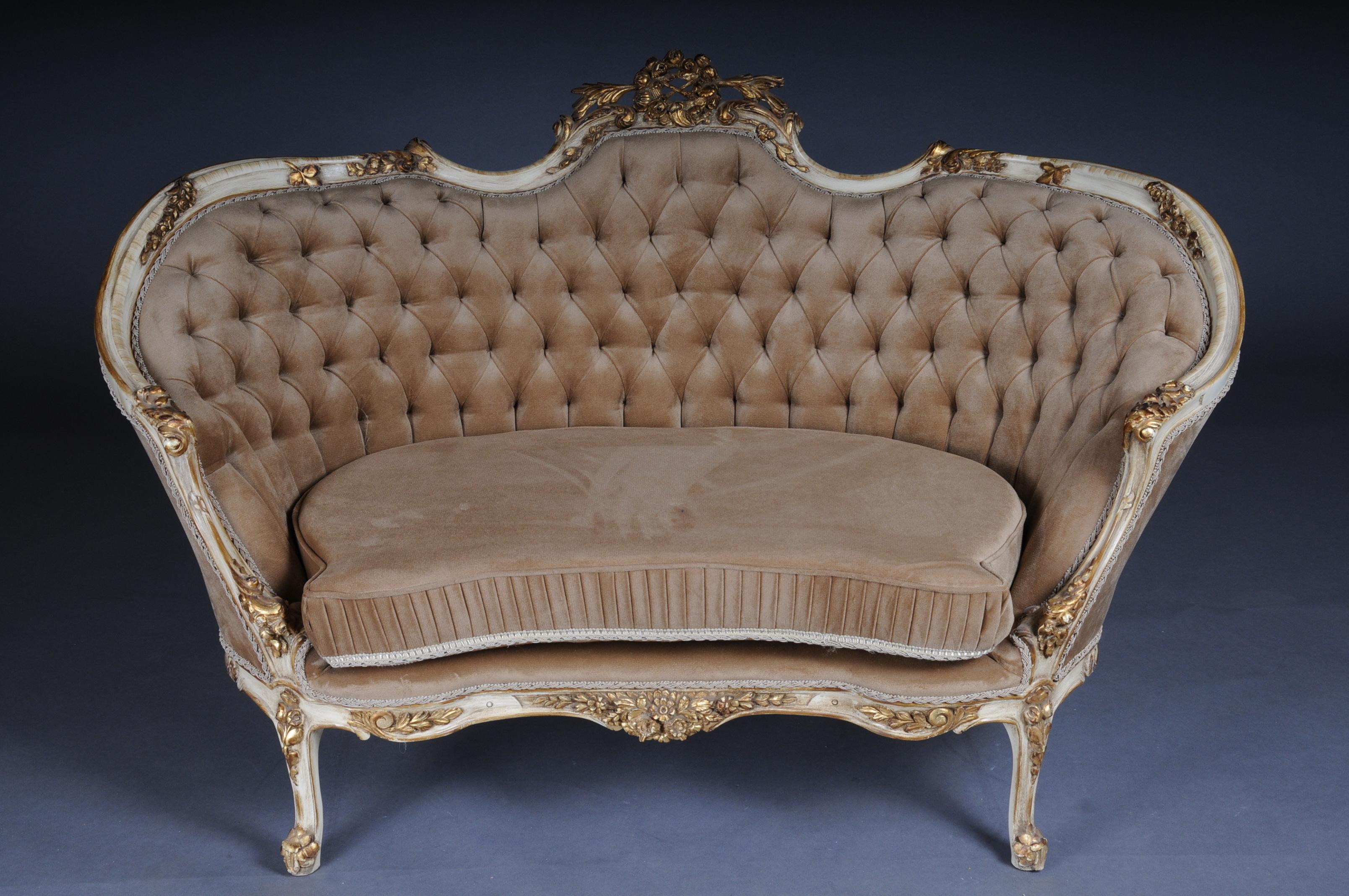 20th Century Elegant Sofa, Couch, Canapé in Rococo or Louis XV Style For Sale