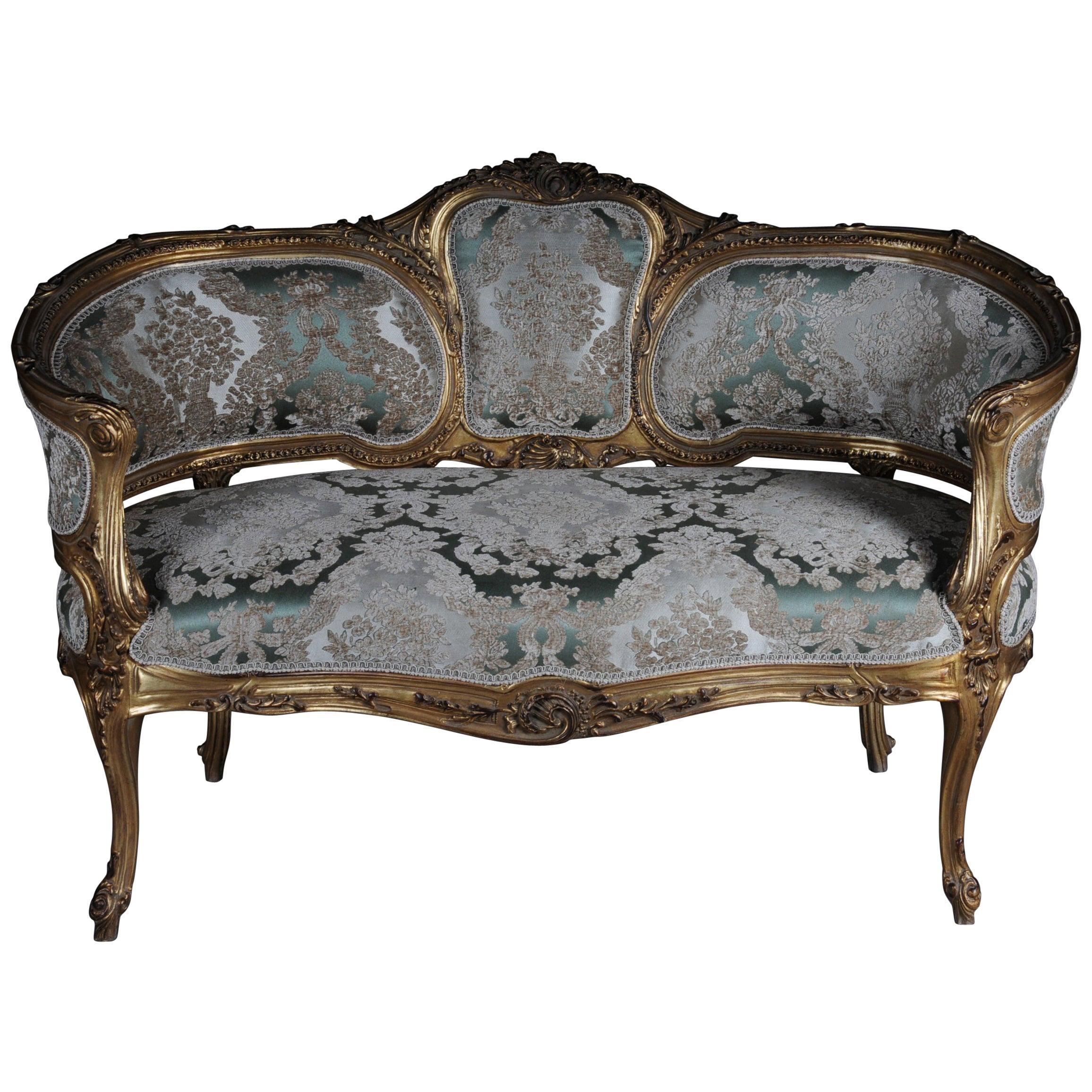 Elegantes Sofa, Couch, Kanapee im Rokoko oder Louis XV Stil im Angebot