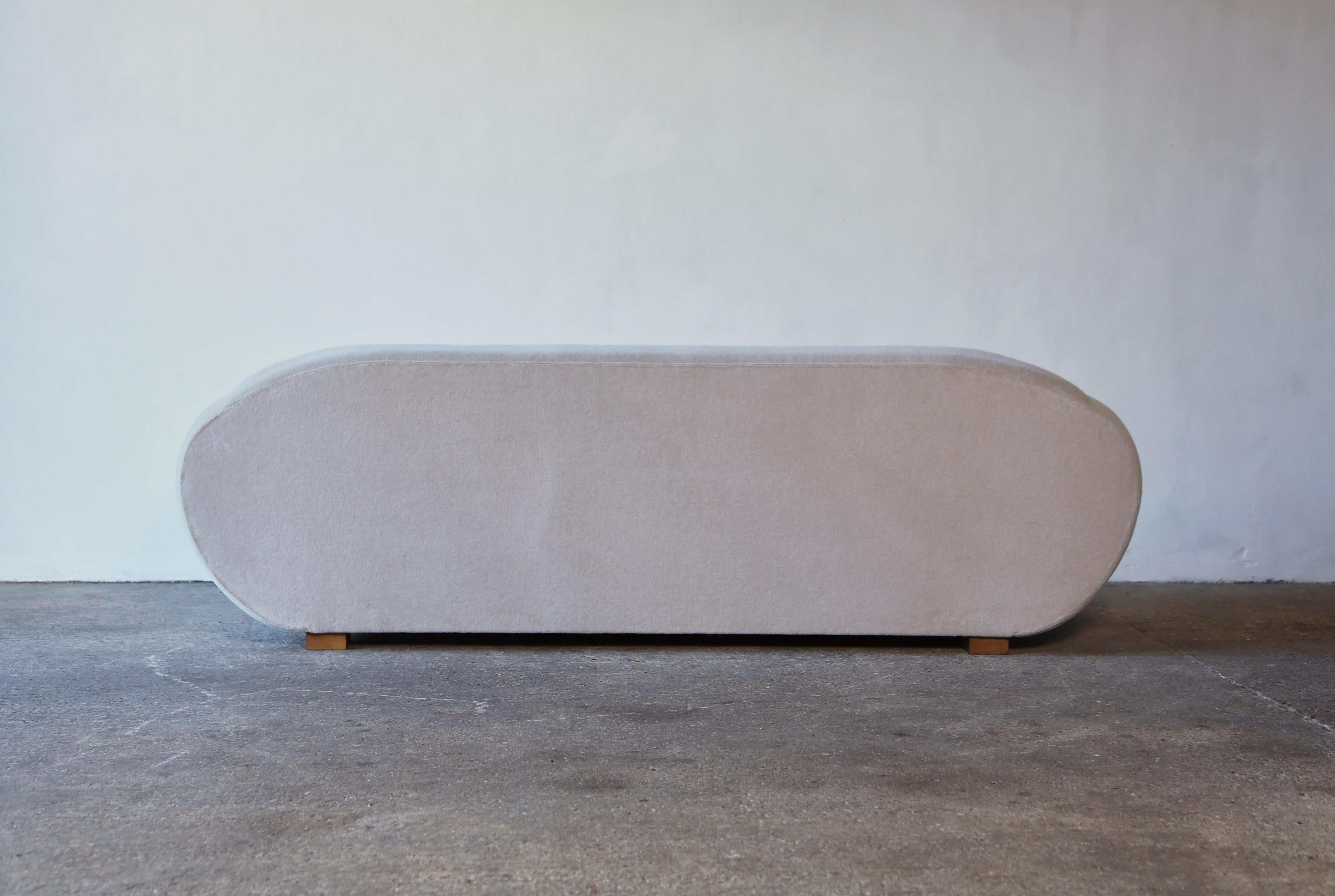 Elegant Sofa Upholstered in Pure Alpaca For Sale 5