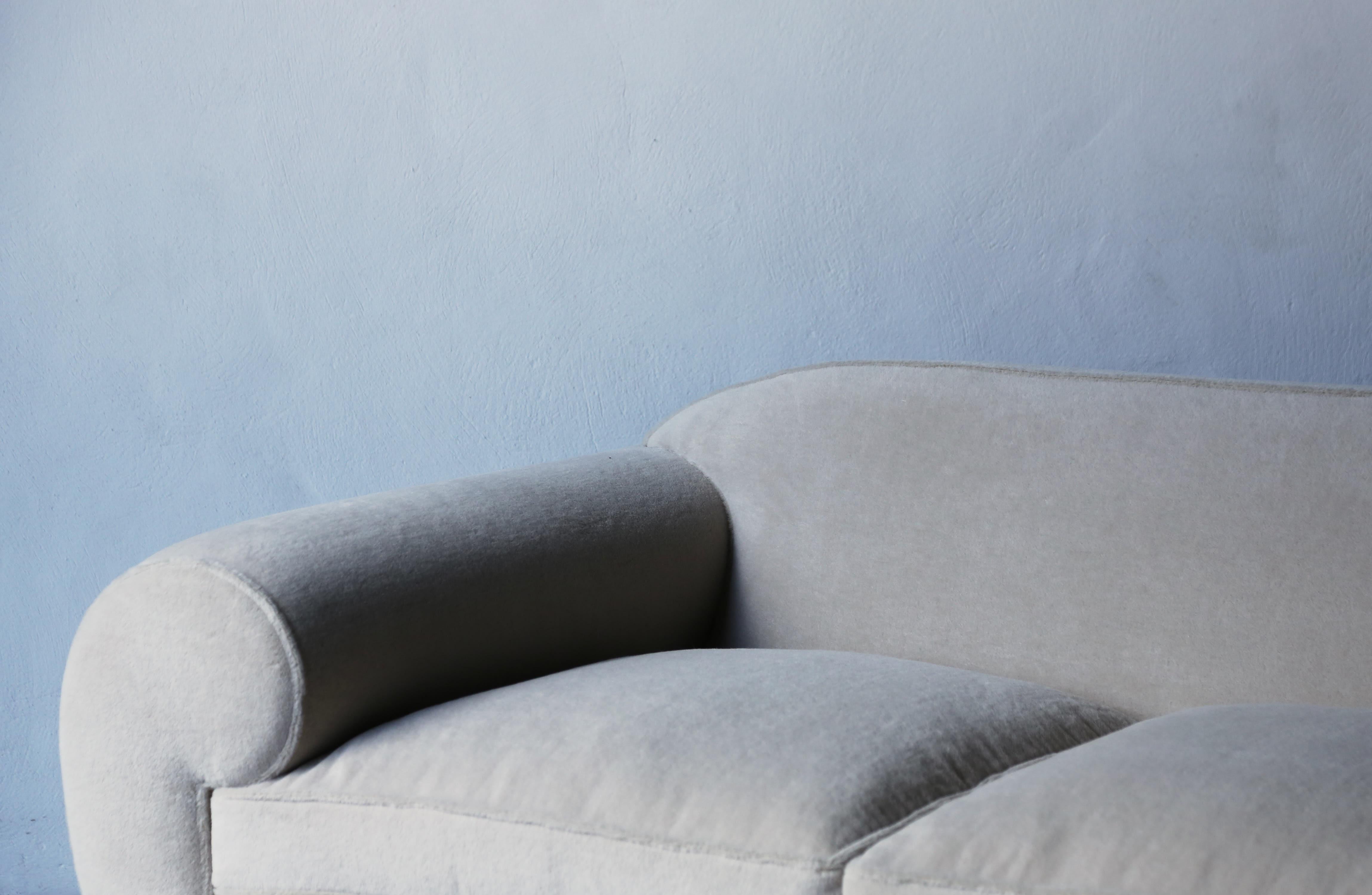 Elegant Sofa Upholstered in Pure Alpaca For Sale 3