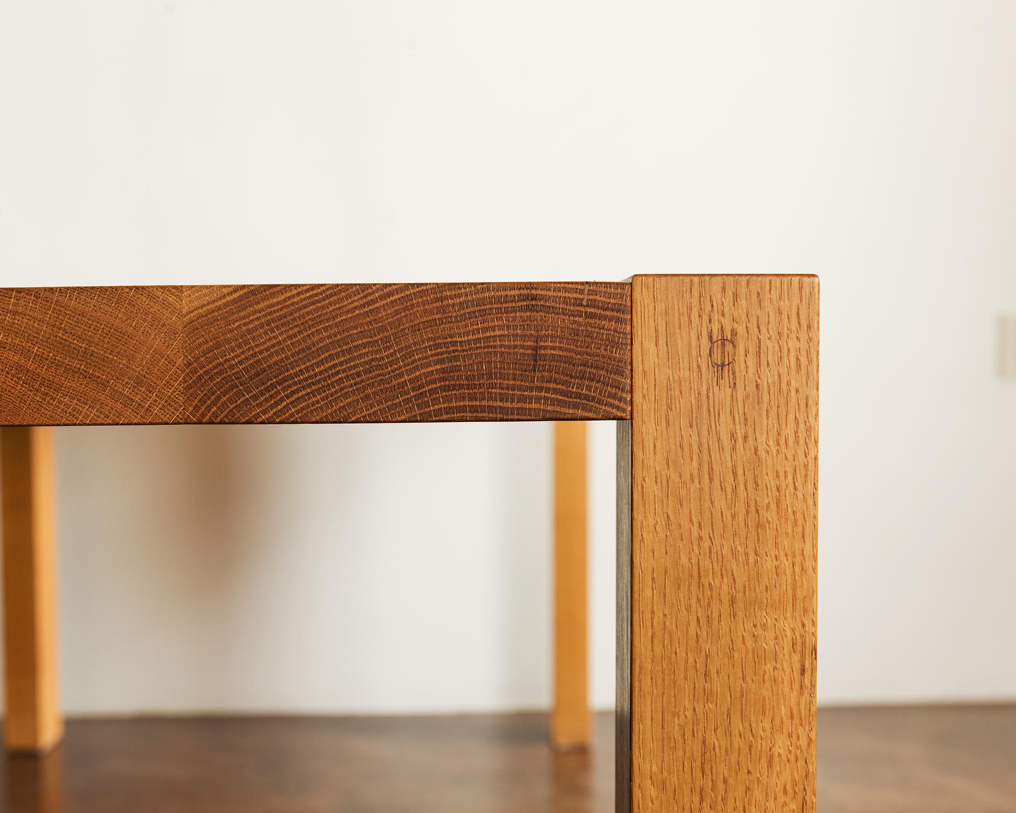 Elegant Solid Oak Dining Table, 2016 4