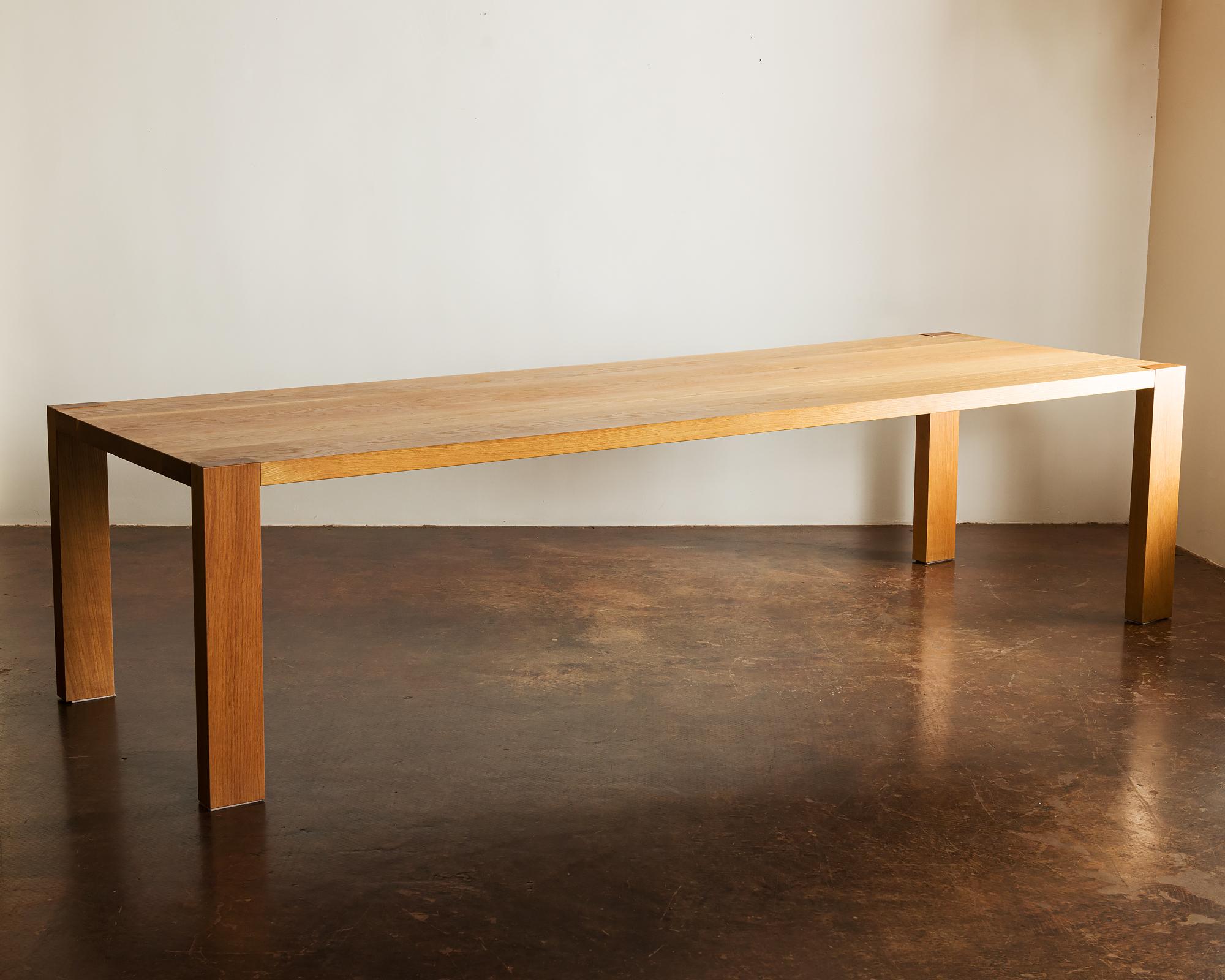Simple, modern piece designed by Lauren Hunt and manufactured by John Norton, a noted California woodworker. Crafted from solid oak with a natural wax finish.

Available in custom sizes with 12-14 week lead time.