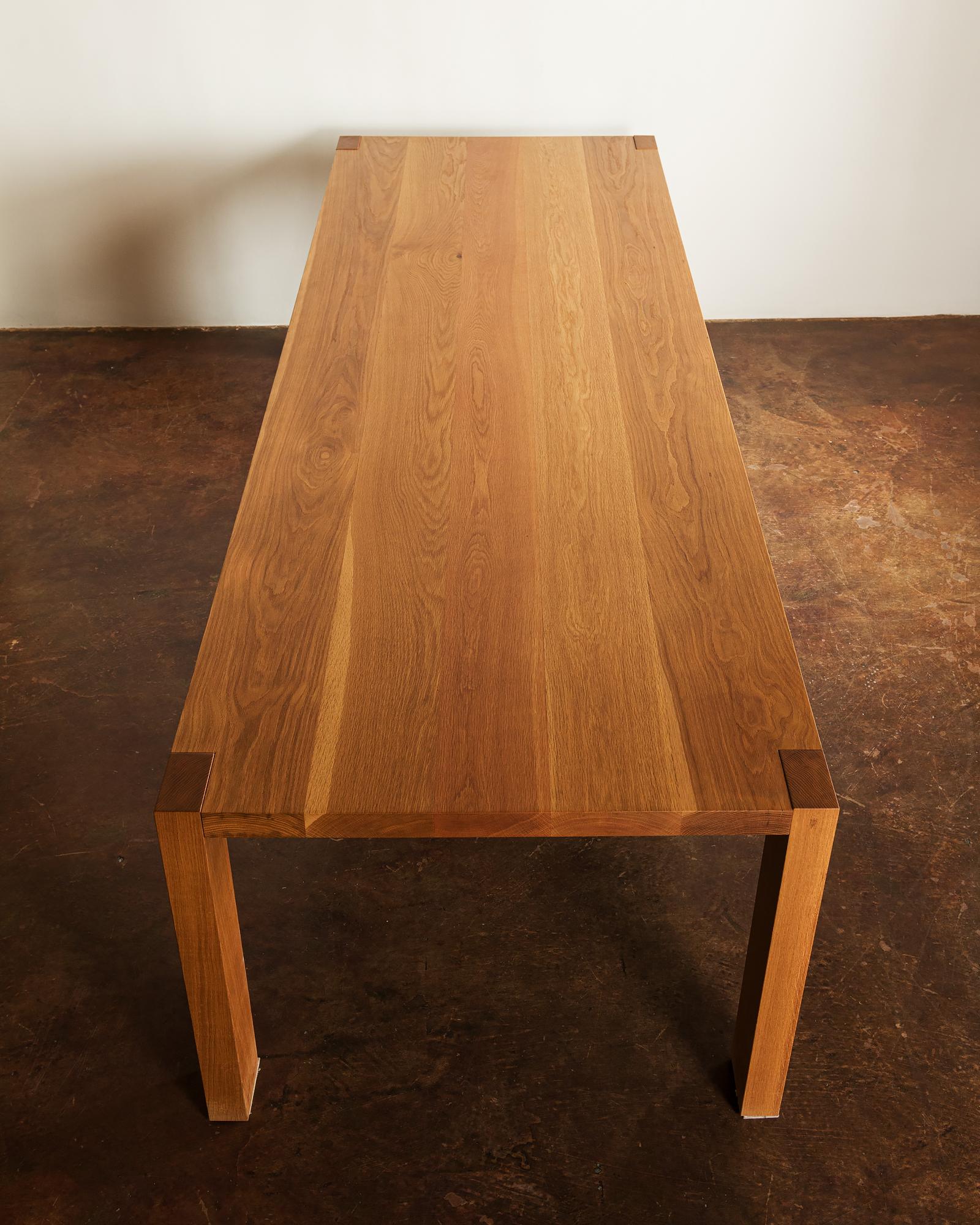 Modern Elegant Solid Oak Dining Table, 2016