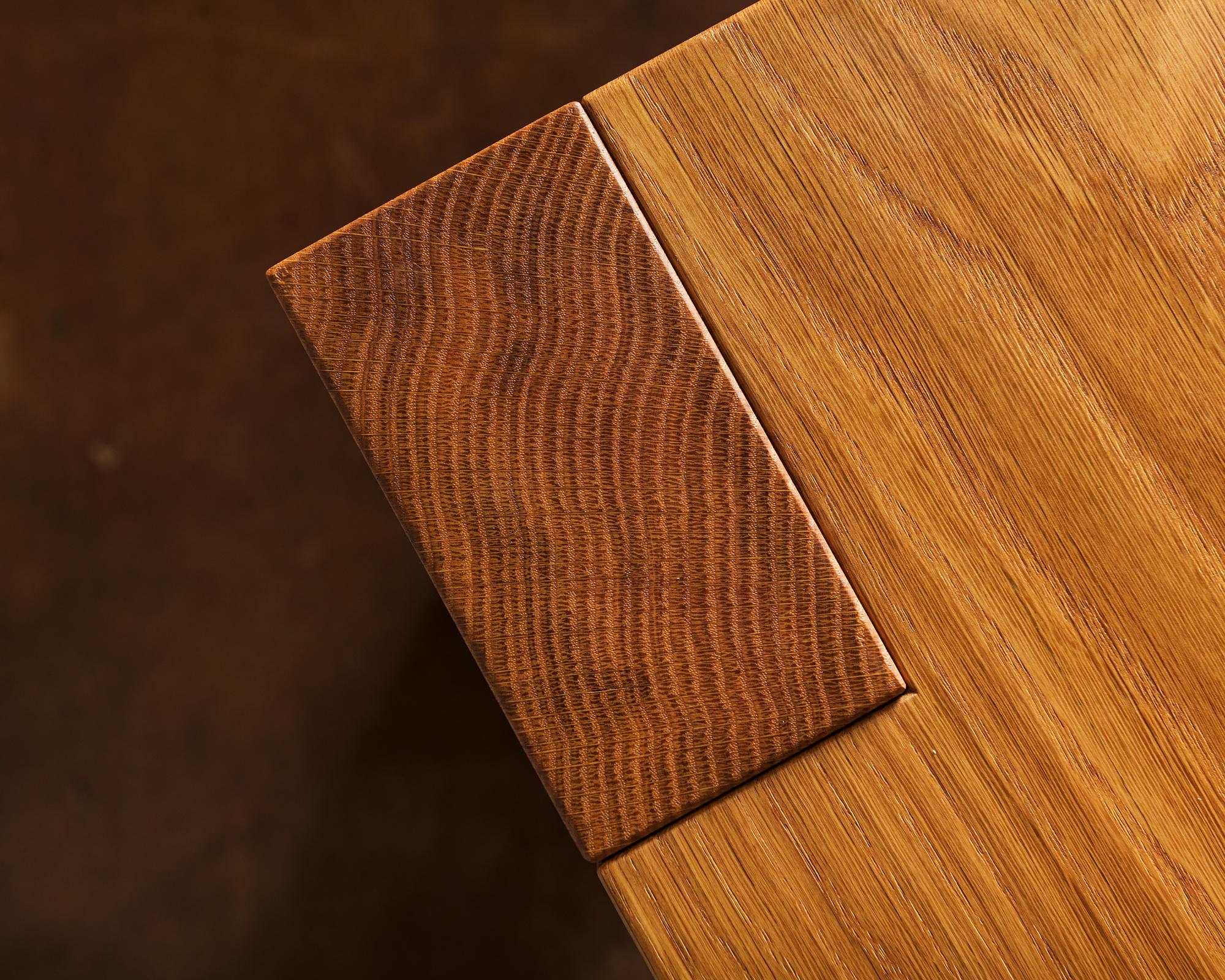 Elegant Solid Oak Dining Table, 2016 2