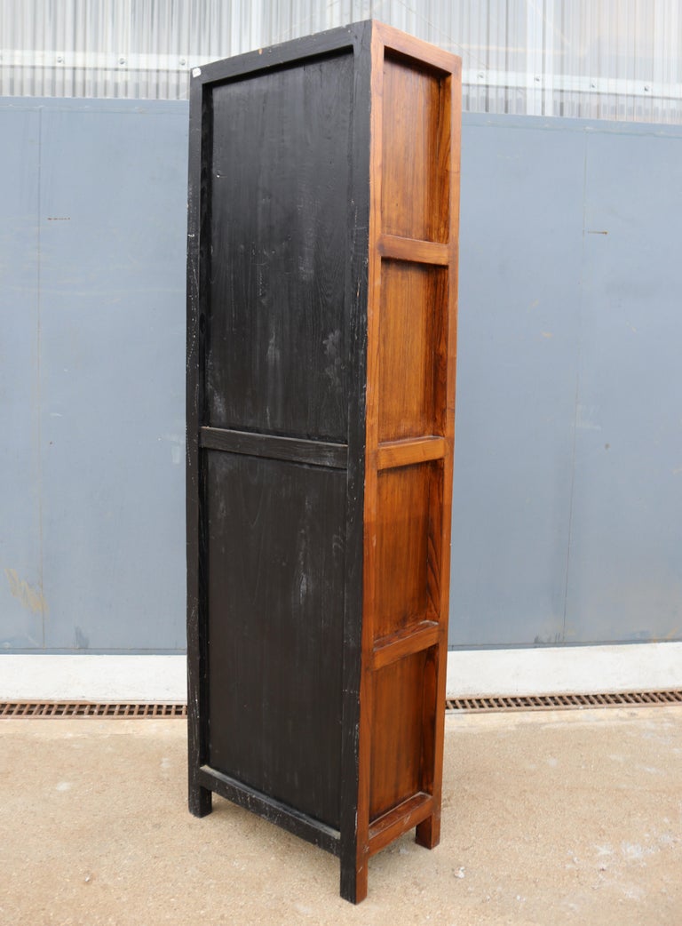 Elegant Spanish 4Shelf Elm Bookcase For Sale at 1stdibs