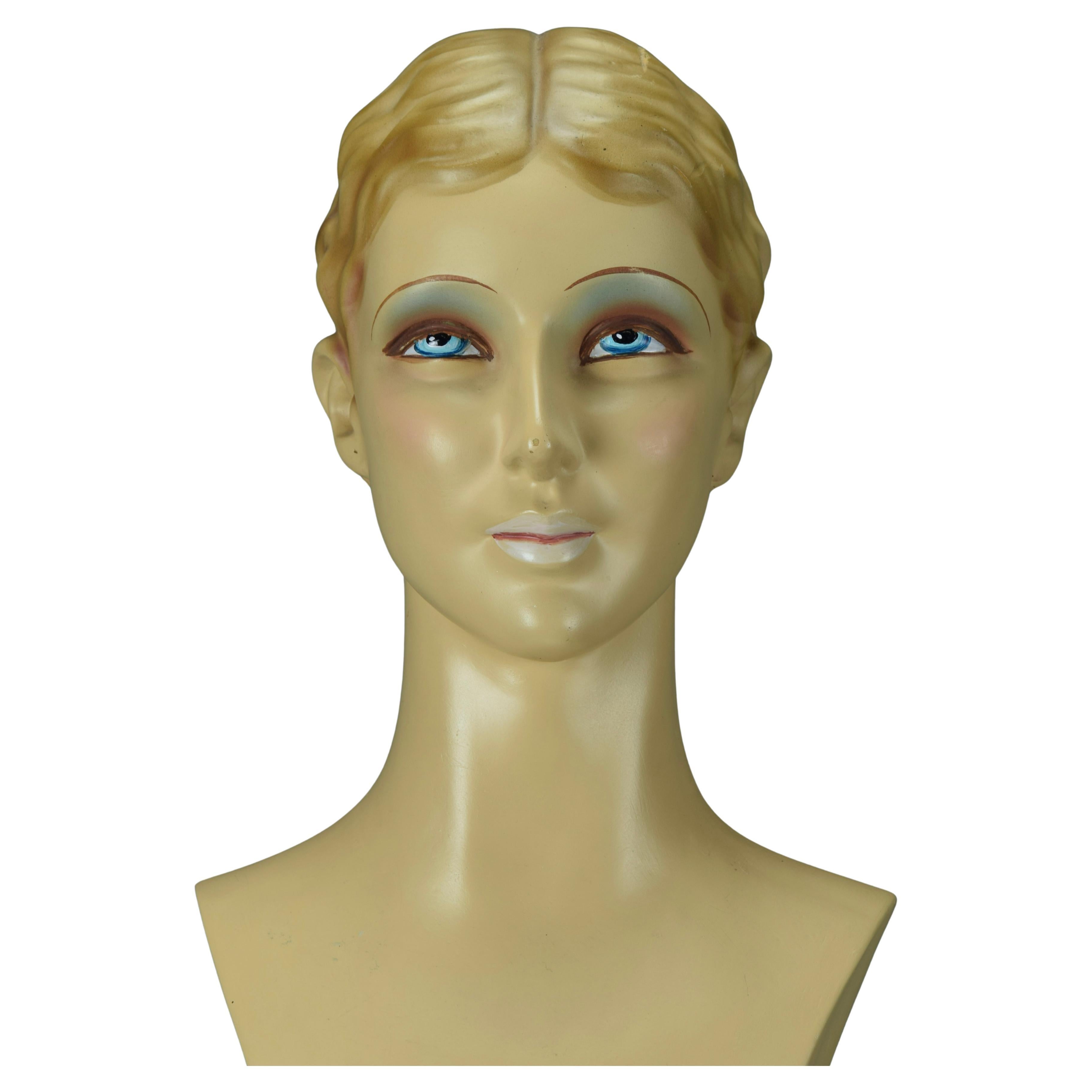 Mannequin espagnol élégant de présentation de bijoux Art déco 1930