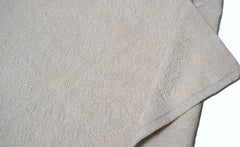 Elegant Spanish Traditional Ivory Tonal Wool Rug 9'x12'9''