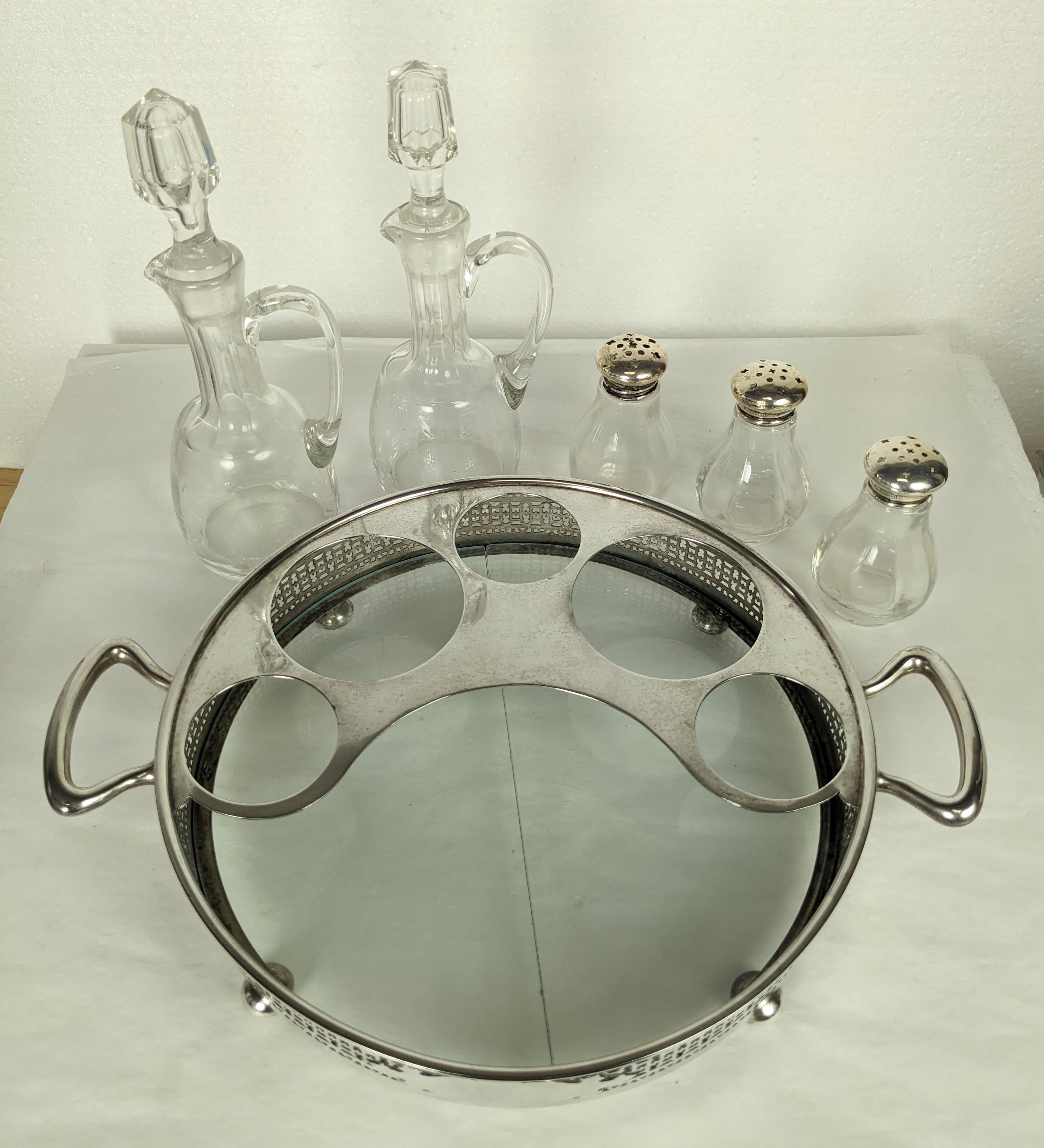 Set aus Sterling- und Glaszustands-Set im Zustand „Gut“ im Angebot in Riverdale, NY