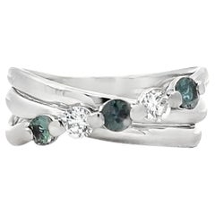 Elegant Sterling Silver Cubic Zirconia Solitaire Engagement Ring