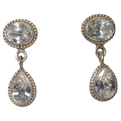 Elegant Sterling Silver Stud Earrings