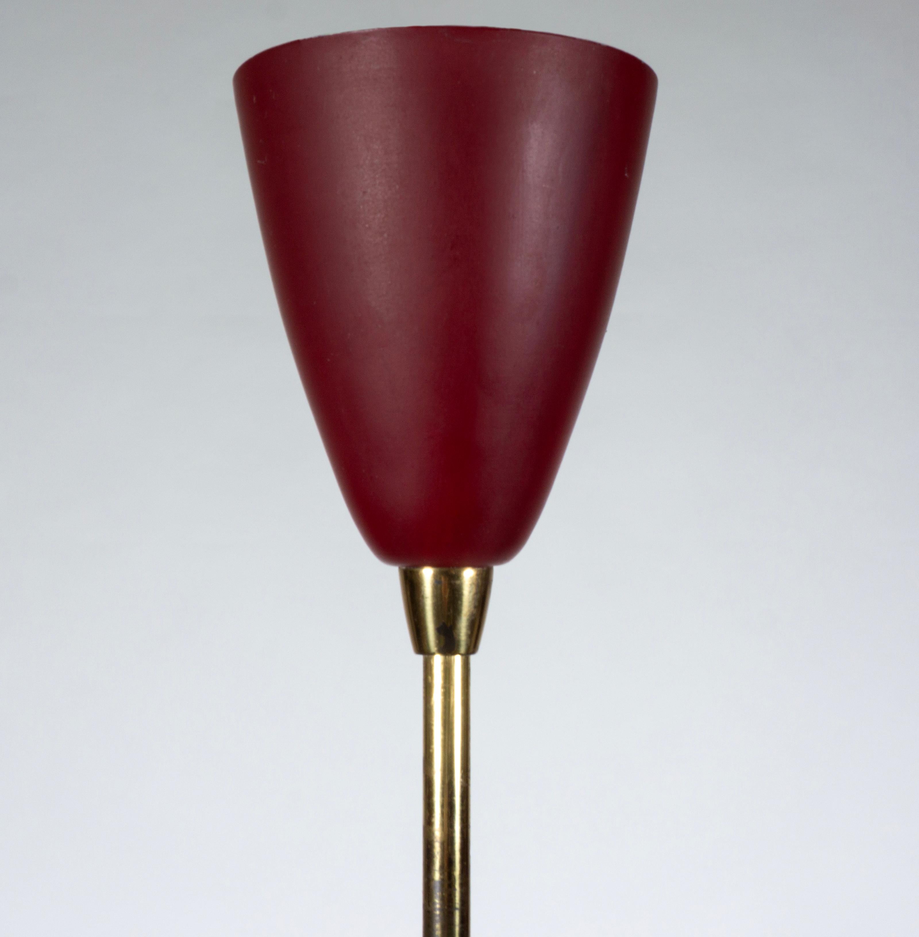 Elegant Stilnovo Sputnik Chandelier Nine-Arm Brass Pendant Light, Italy 1950s For Sale 2