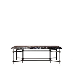 Elegant, Stone and Metal " Classic" Coffee Table, Parisii Collection