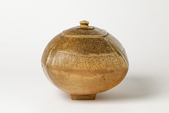 Elegant Stoneware Ceramic Decorative Box by Steen Kepp, circa 1975