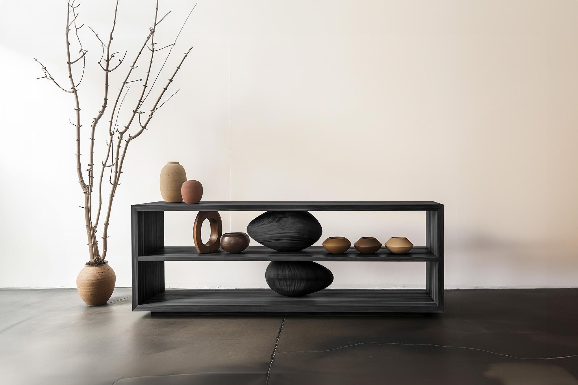 Mexican Elegant Storage Sereno Credenza 1 by NONO, Minimalist Design, Small Sculpture For Sale
