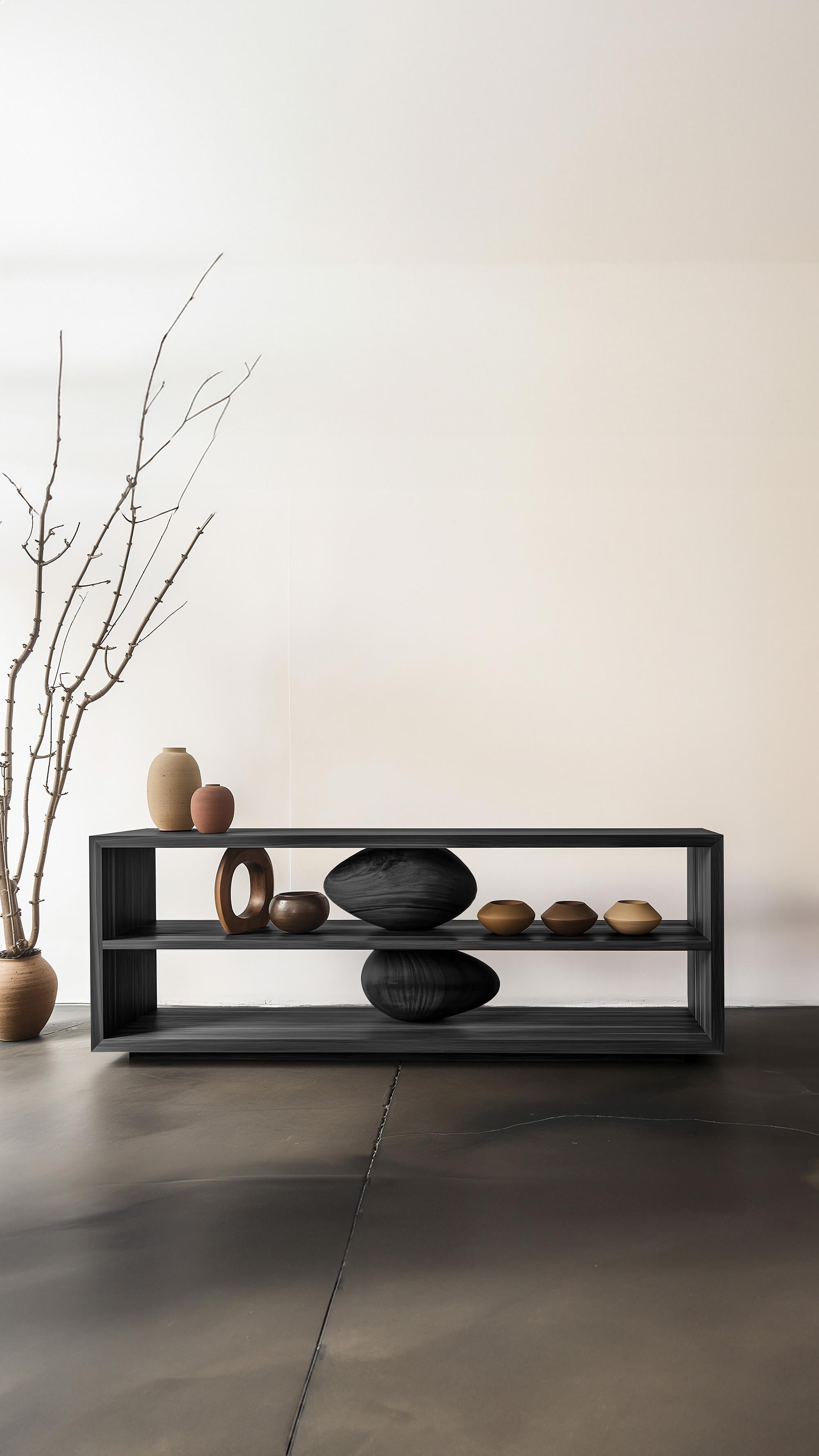 Elegant Storage Sereno Credenza 1 by NONO, Minimalist Design, Small Sculpture In New Condition For Sale In Ciudad de México, CDMX