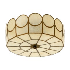 Elegante e incredibilmente bella lampada da soffitto o da parete rotonda in stile Mid-Century Modern realizzata