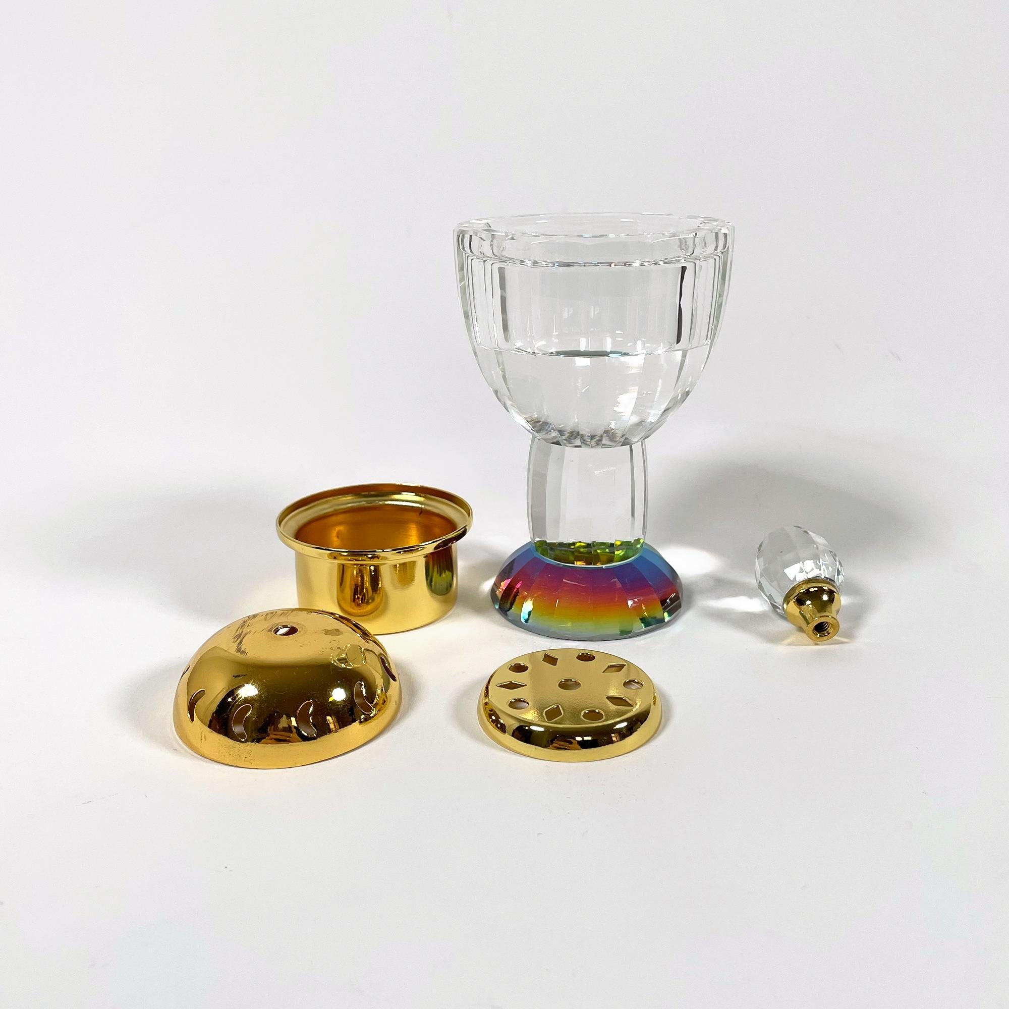 Cristallo Elegante diffusore di profumo in cristallo Swarovski, anni 2000 in vendita