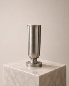 Elegant Swedish Art Deco Pewter Vase by GAB, Sweden, 1939