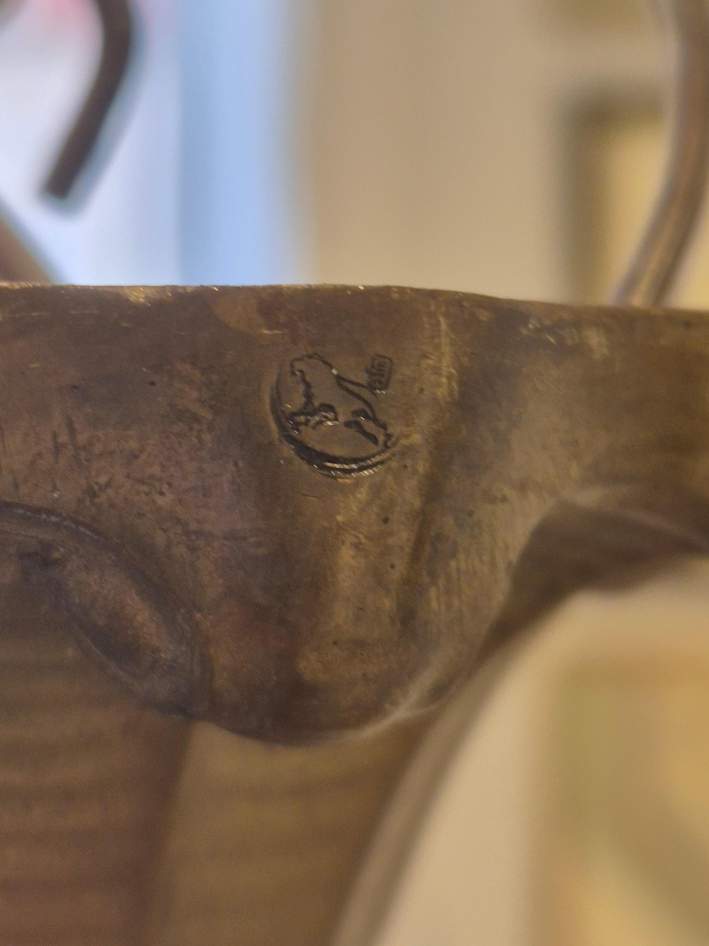 Elegante colgante Grace sueco de bronce dorado y flecos, Herman Bergman. Sueco en venta