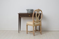 Elegant Swedish Gustavian Desk with Fluted Decor and a Large Drawer, Circa 1790
