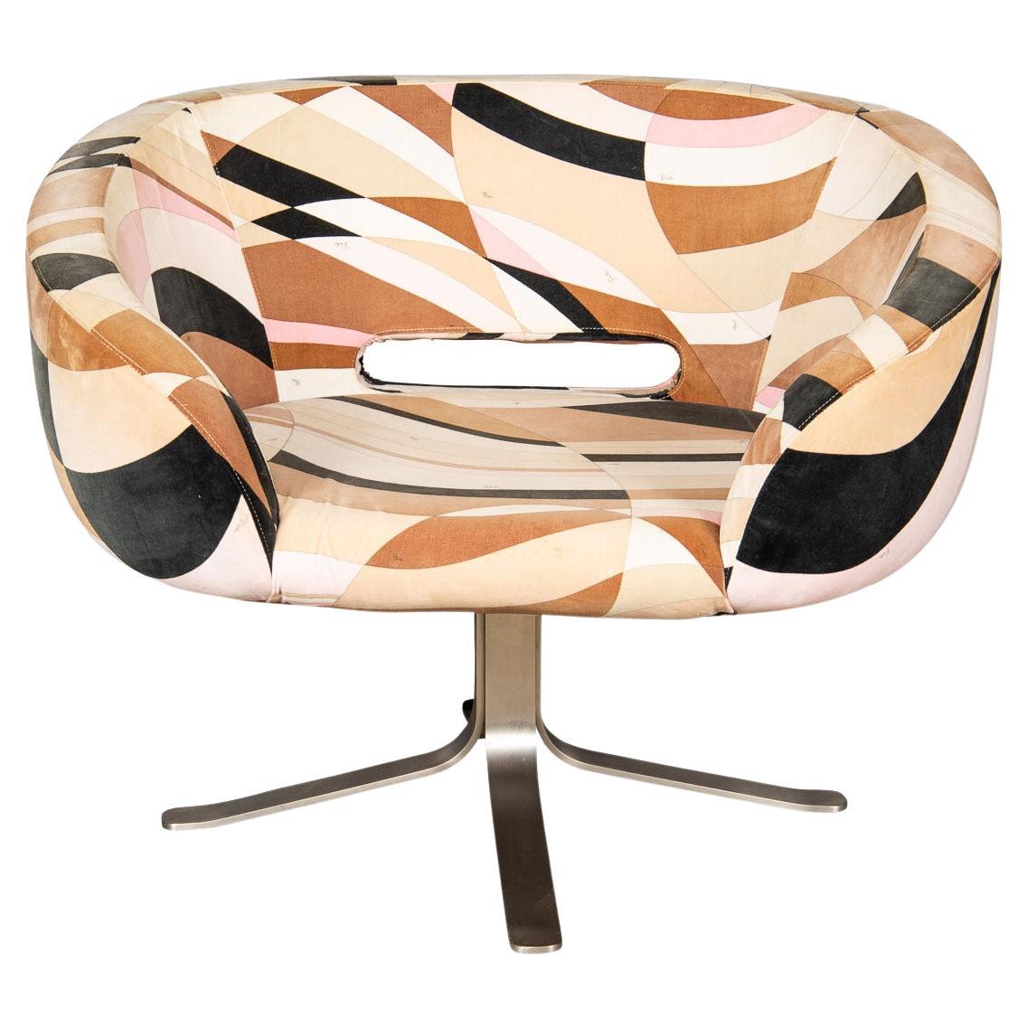 Elegant Swivel Chair by Rive Droite, c.1990