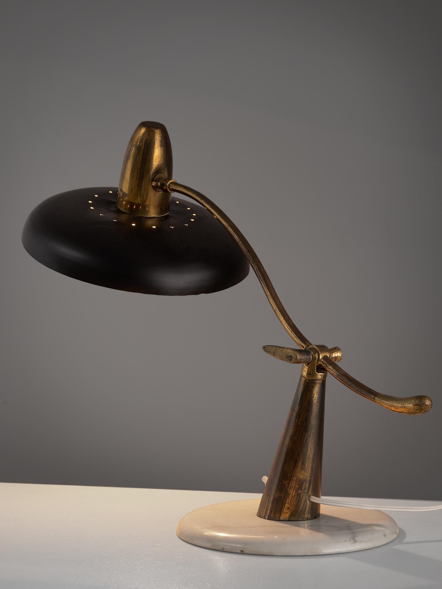 Elegant Table Lamp by Lumen, circa 1950 im Zustand „Gut“ in Waalwijk, NL