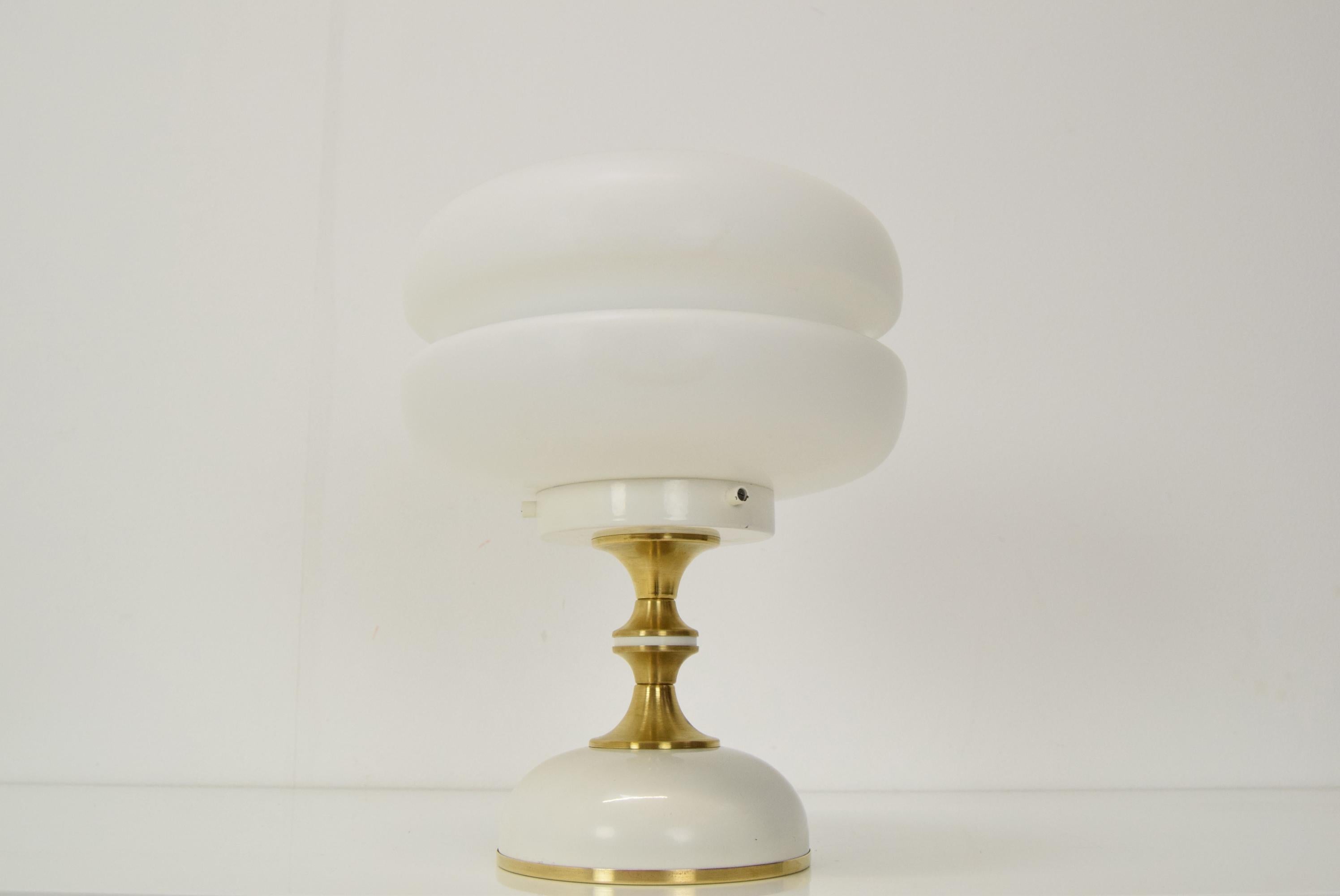 Elegant Table Lamp/Napako, Czechoslovakia, 1970's.  In Good Condition For Sale In Praha, CZ