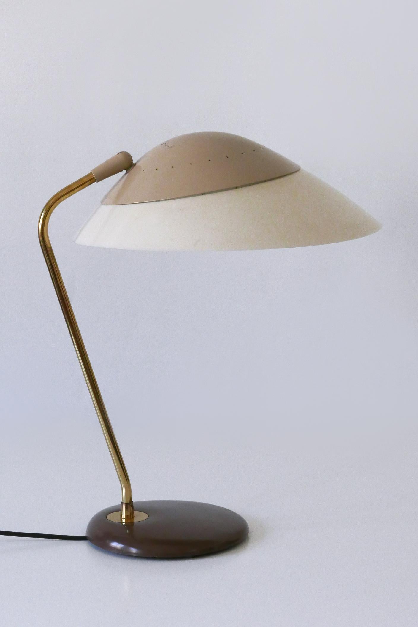 Elegante Tisch- oder Schreibtischlampe von Gerald Thurston für Lightolier USA 1950er Jahre im Angebot 3