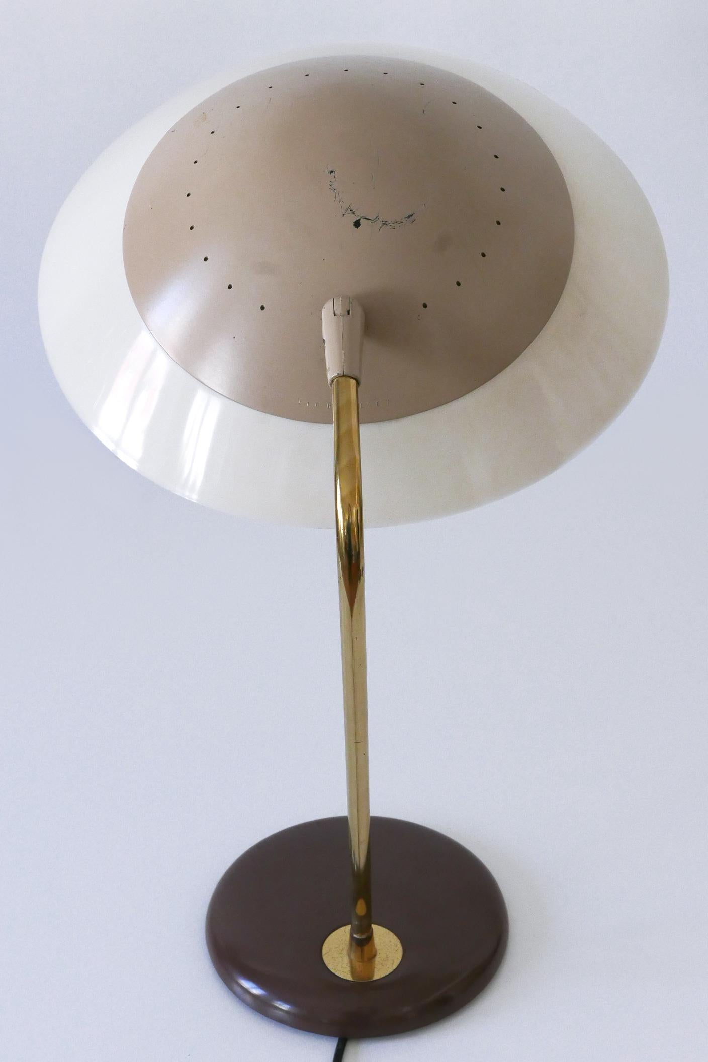 Elegante Tisch- oder Schreibtischlampe von Gerald Thurston für Lightolier USA 1950er Jahre im Angebot 9
