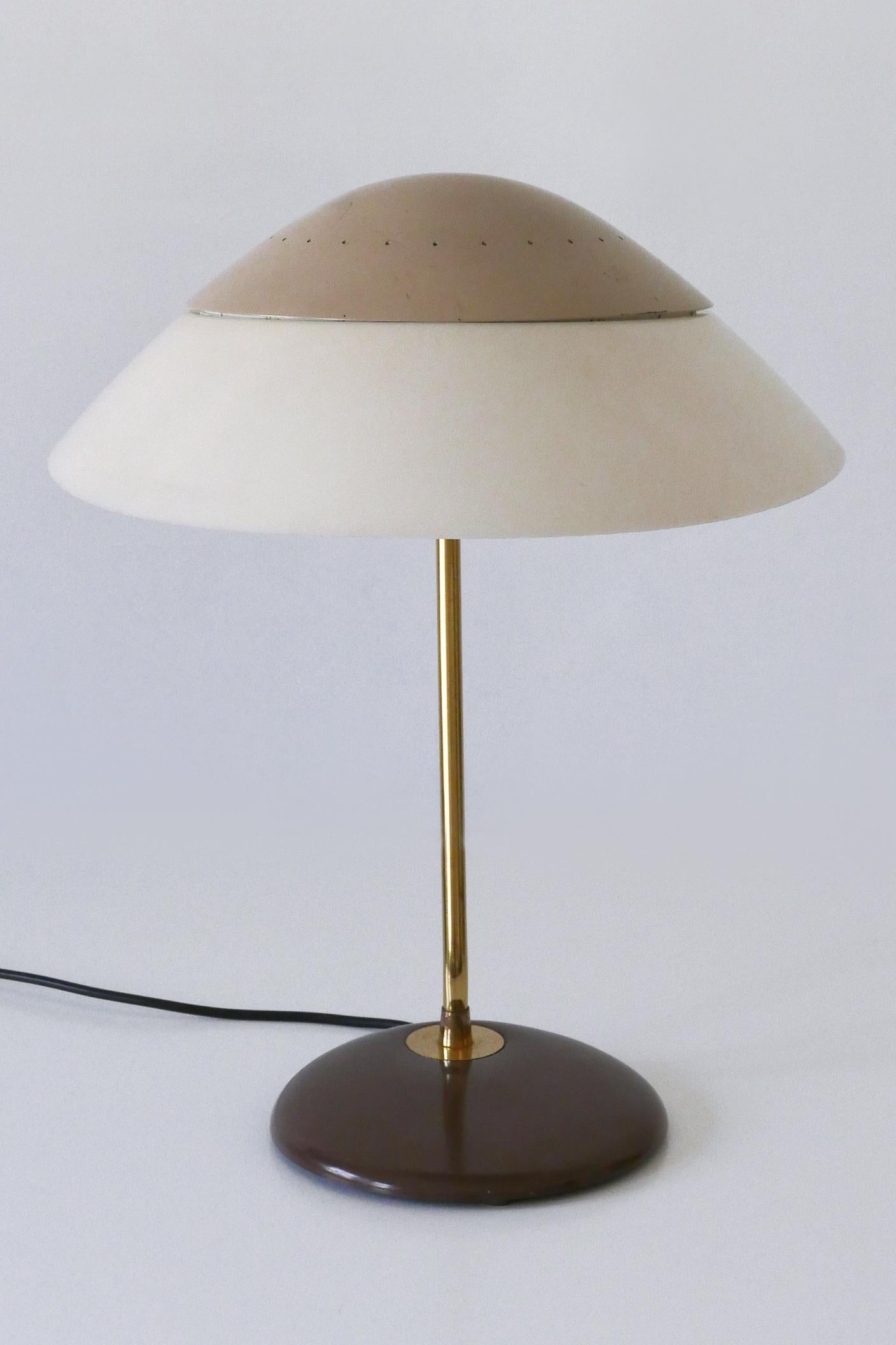 Elegante Tisch- oder Schreibtischlampe von Gerald Thurston für Lightolier USA 1950er Jahre im Angebot 1