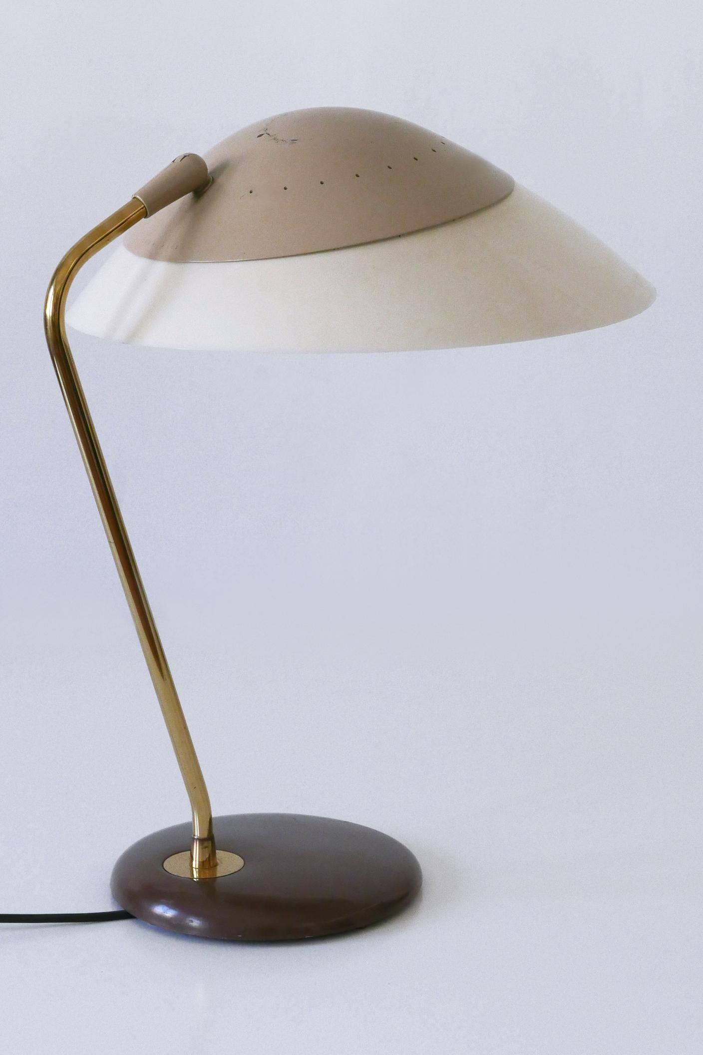 Elegante Tisch- oder Schreibtischlampe von Gerald Thurston für Lightolier USA 1950er Jahre im Angebot 2