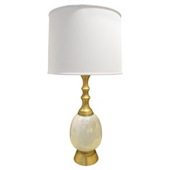 Elegant Table Lamp with Opaline Glass, 1950s 'Signed'