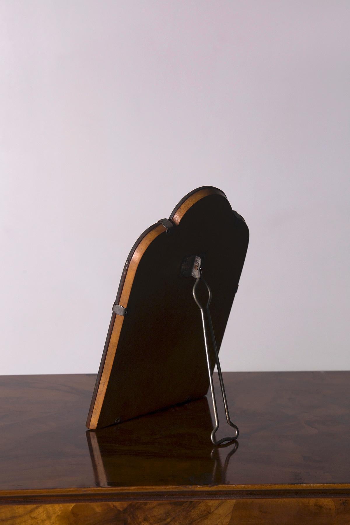 Miroir à poser italien Art Deco étiquette d'époque en vente 1