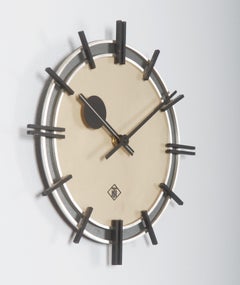 Elegant Telenorma Electric Brass Wall Clock
