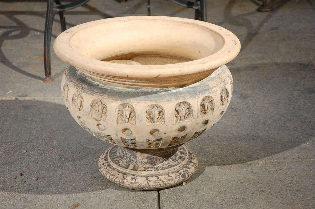 Elegant Terracotta Planter with Flared Rim from 19th Century, England 3