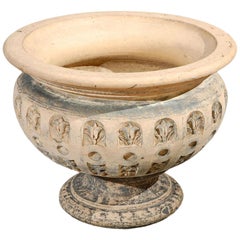 Elegant Terracotta Planter with Flared Rim from 19th Century, England