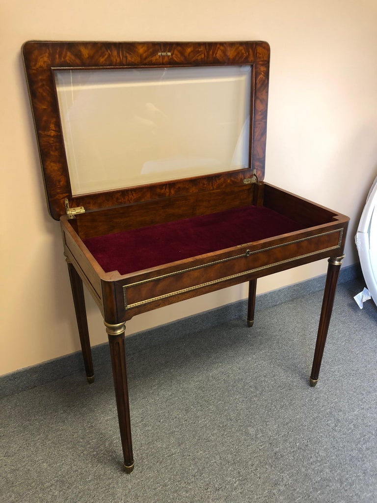 Elegant Theodore Alexander Display Case Table at 1stDibs