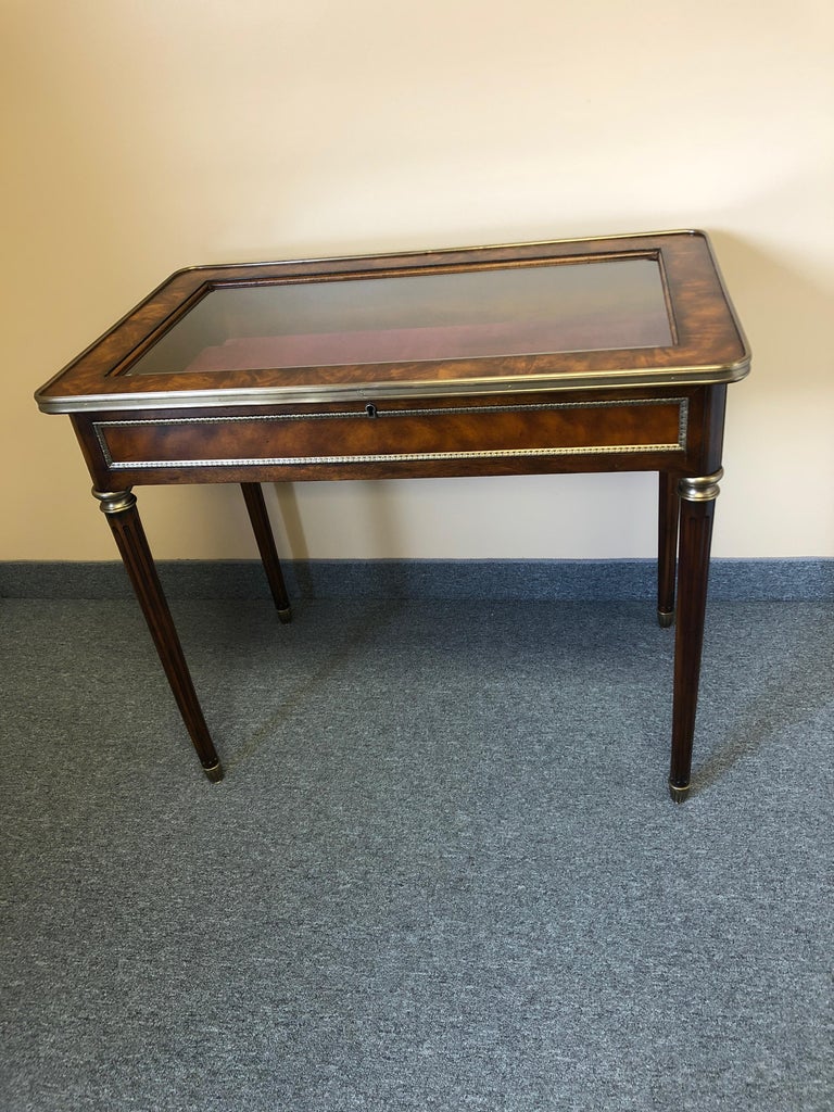 Elegant Theodore Alexander Display Case Table at 1stDibs