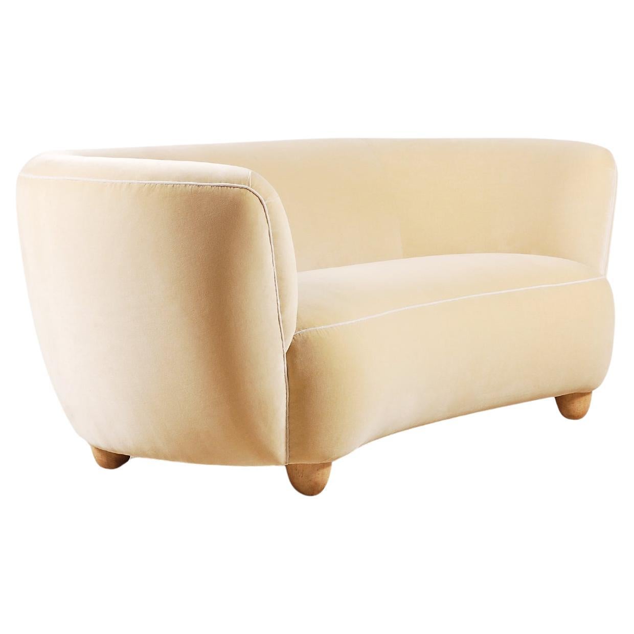 Danish curved cheap sofa