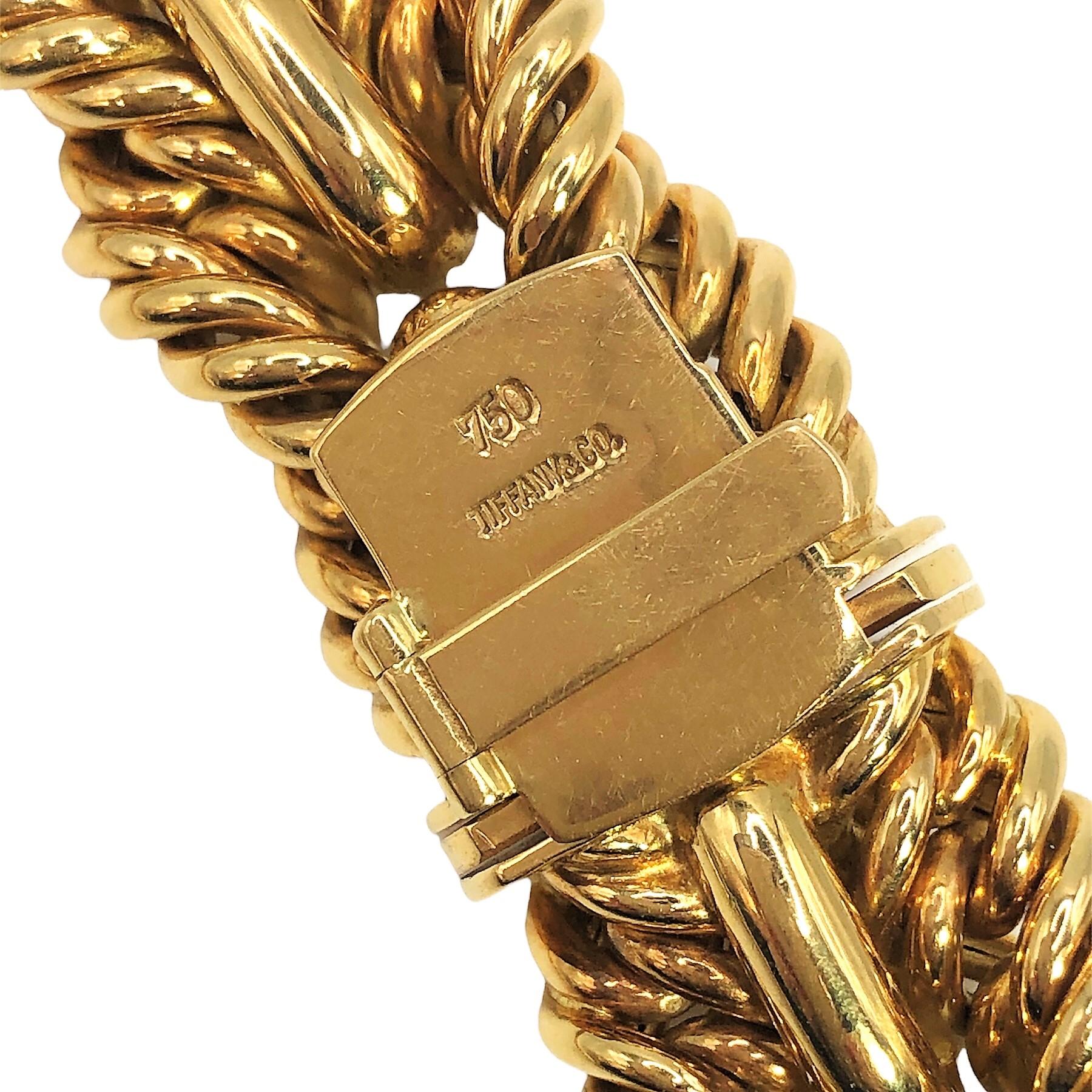 Modern Elegant Tiffany & Co. 18K Yellow Gold Necklace
