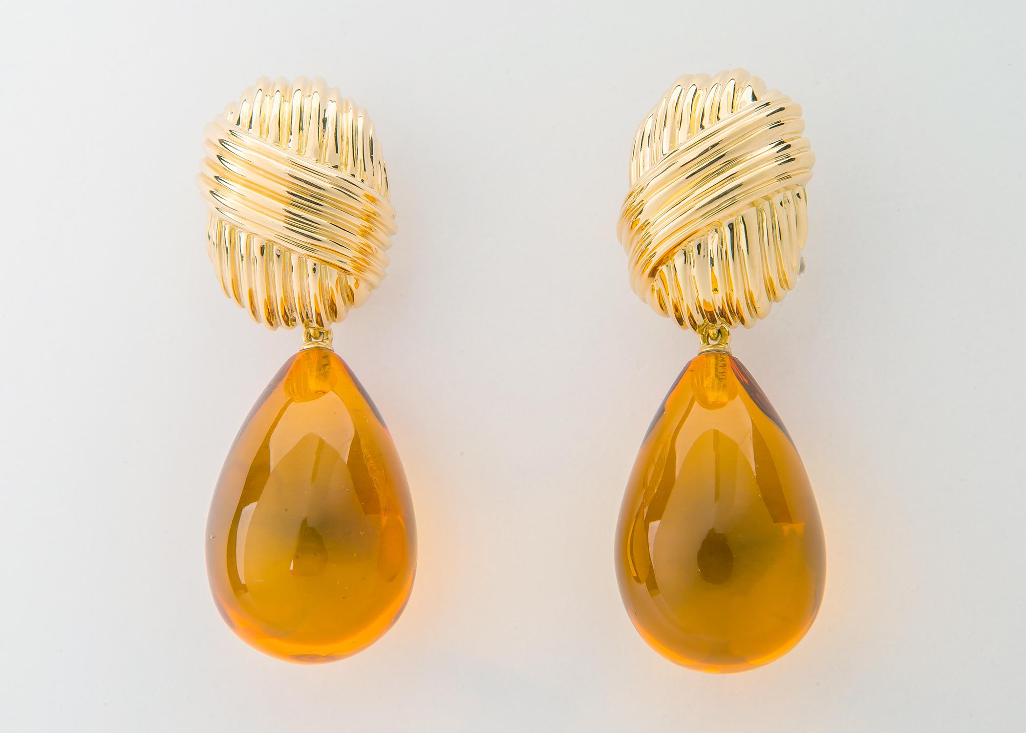 elegant gold earrings