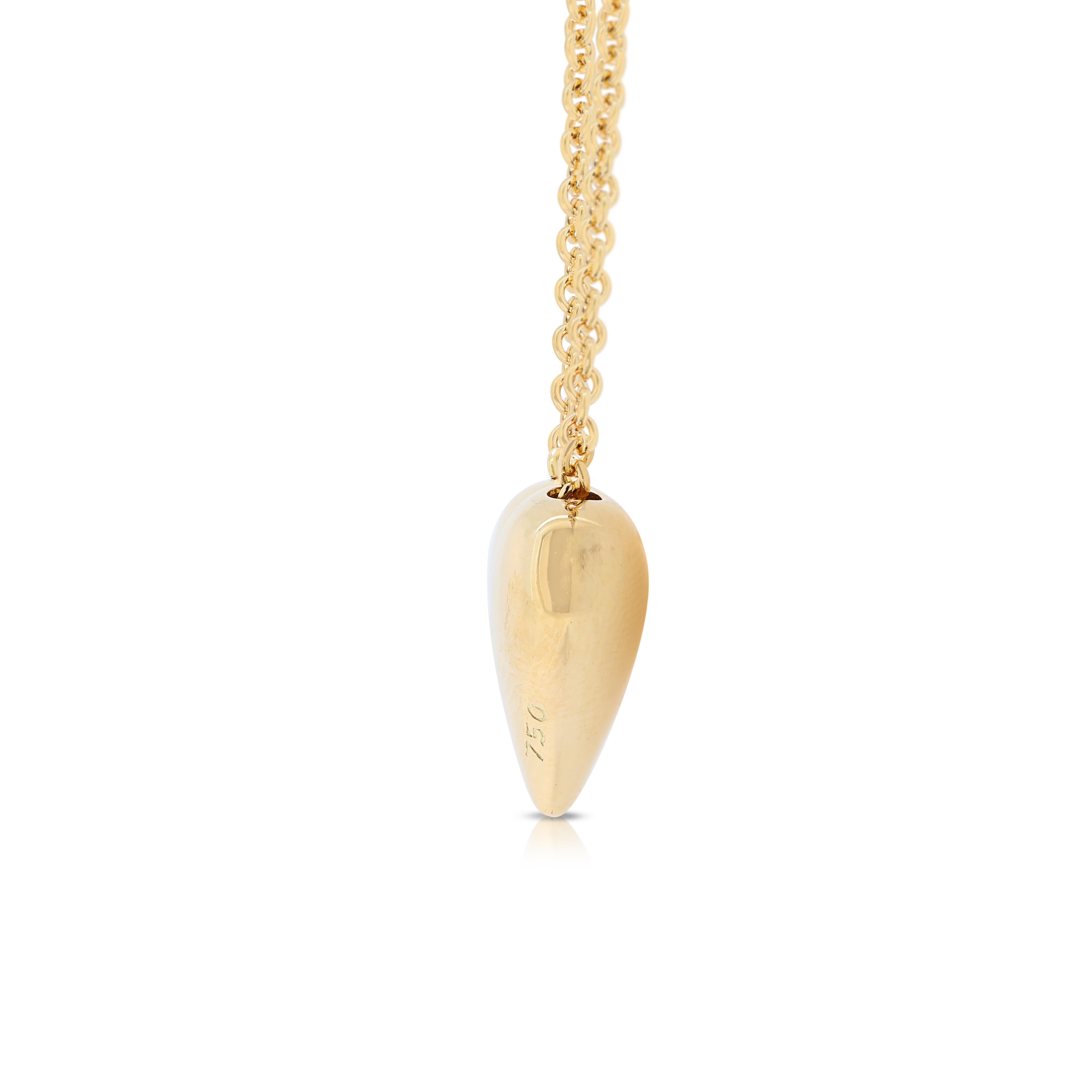 Elegant Tiffany & Co Heart Necklace in 18K Yellow Gold 1
