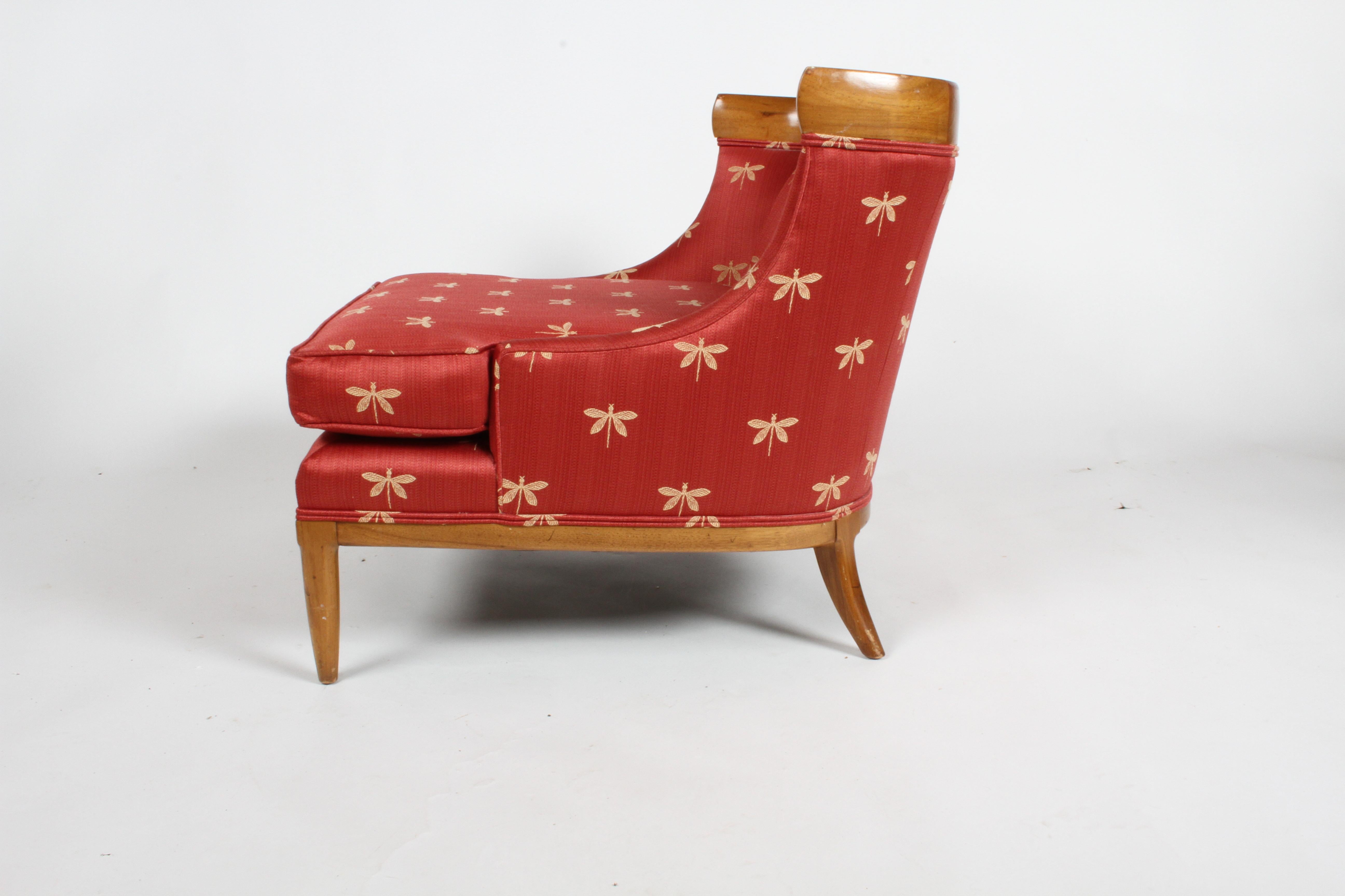 Elegant Tomlinson Sophisticate Slipper Chair by Erwin Lambeth 1