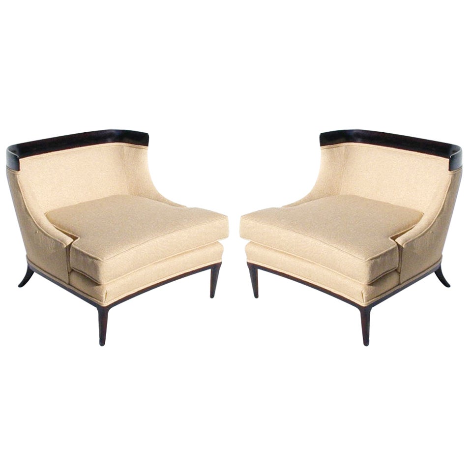 Elegant Tomlinson Sophisticate Slipper Chair by Erwin Lambeth 5