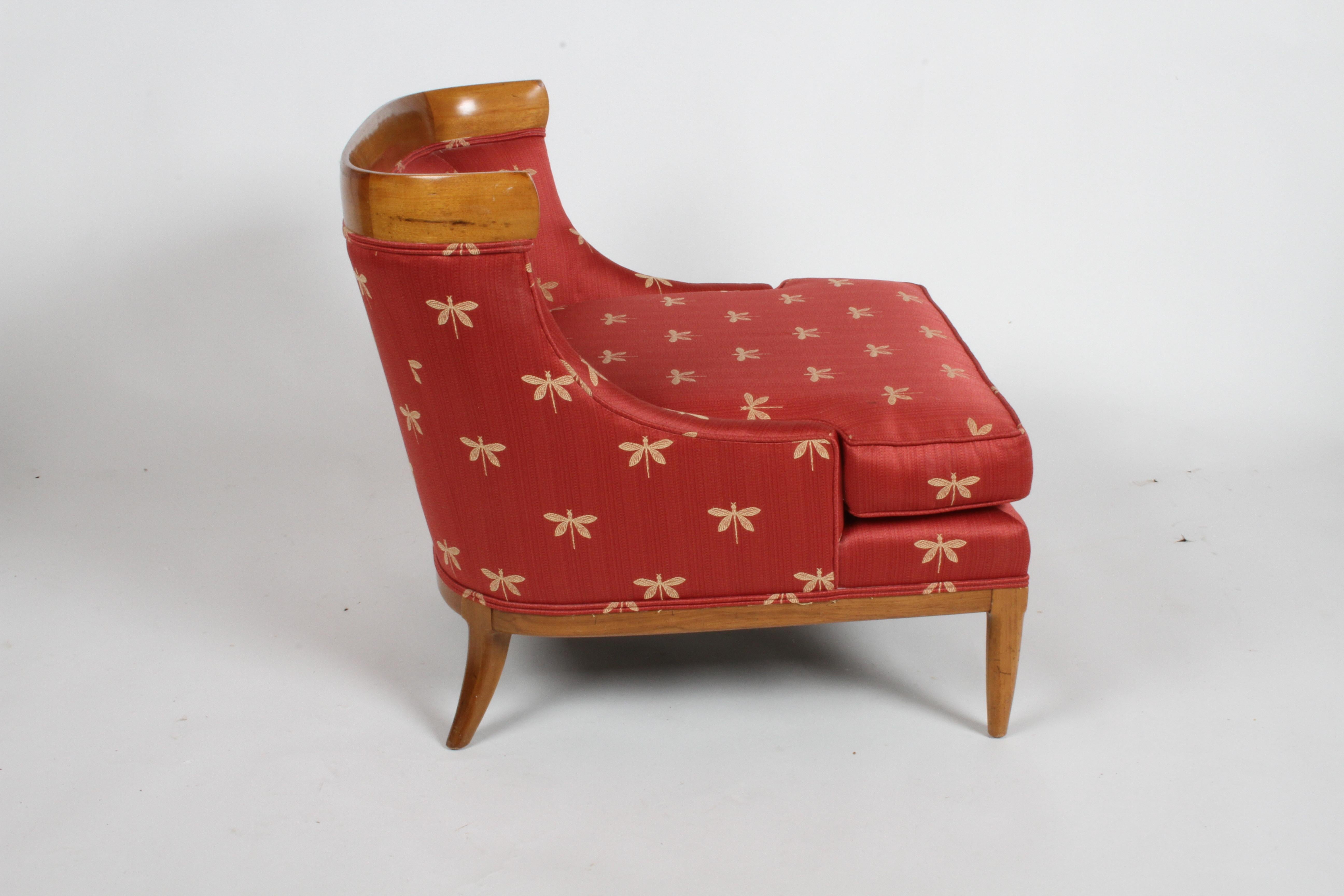 Mid-20th Century Elegant Tomlinson Sophisticate Slipper Chair by Erwin Lambeth