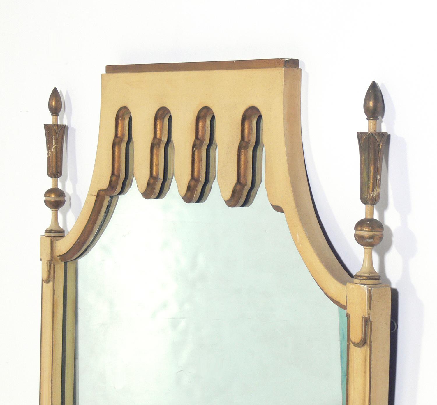 Hollywood Regency Elegant Tommi Parzinger Style Mirror 54