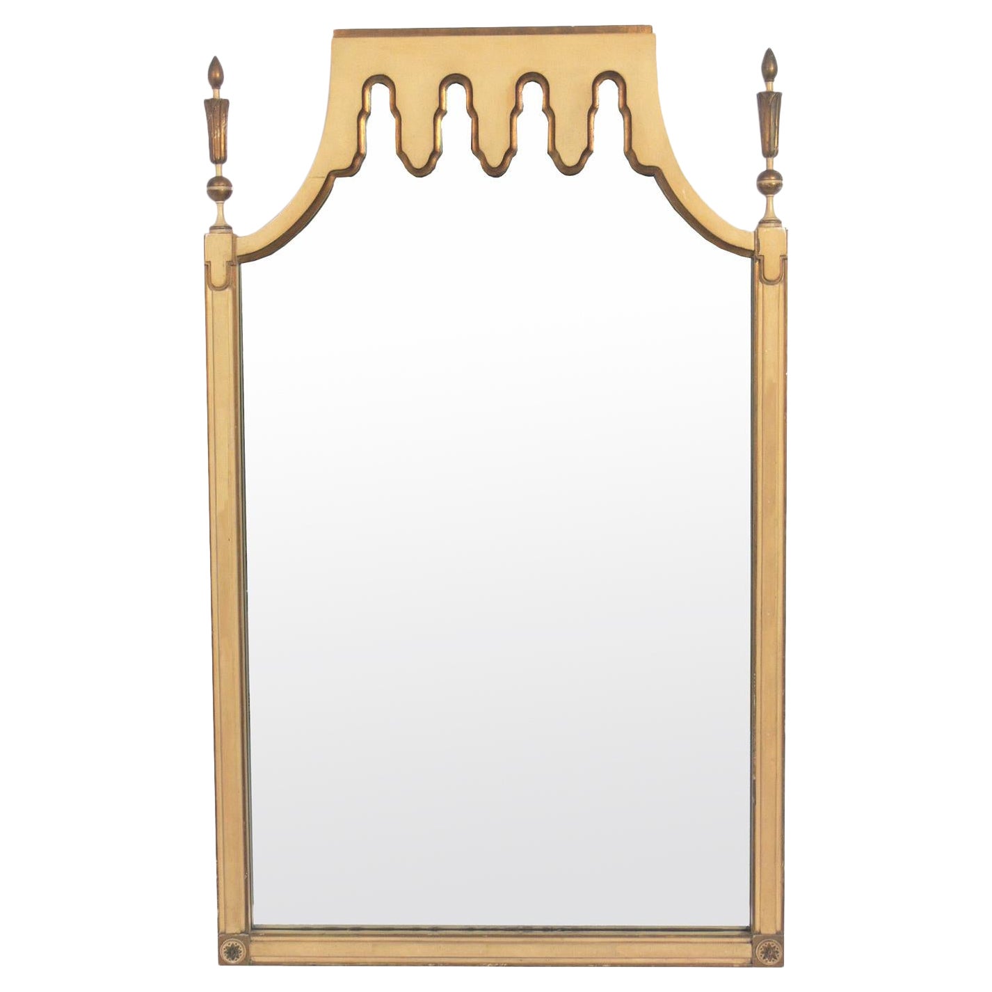 Elegant Tommi Parzinger Style Mirror 54"H x 33"W Includes Refinishing