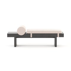 Elegant Toro Bench in Upholstered Fabric, Handmade by Stylish Club